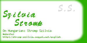 szilvia stromp business card